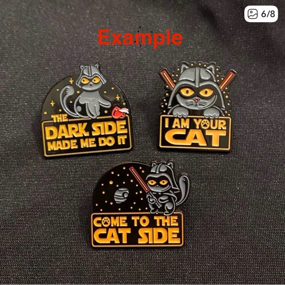 Grumpy Kitty Zipper Pouch with Stickers & Choice of 1 Glitter Pen | Add Pin $7 - Picture 5 of 7